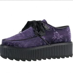Killstar Violet Rose Creepers Sz6